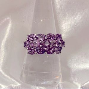 Amethyst Gemstone Ring Set In 925 Sterling Silver
